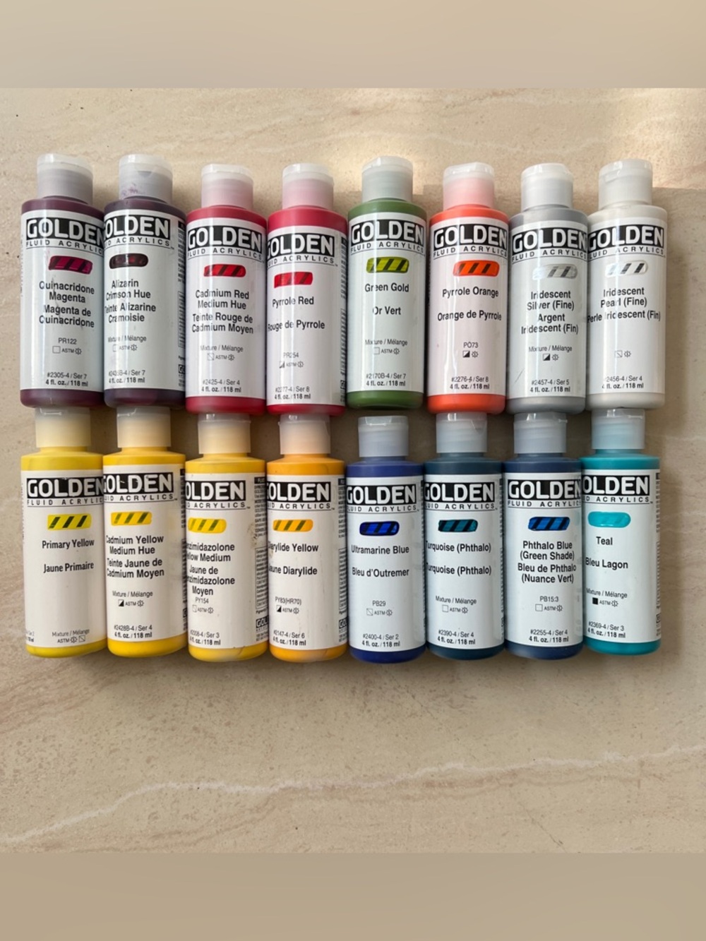 Golden Fluid 4oz Paint Bundle- $FIRM